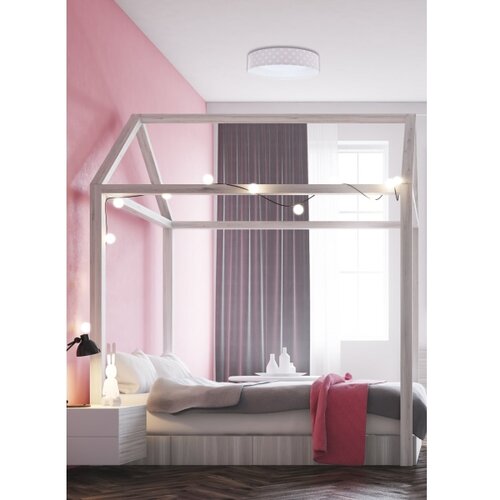  LED prigu&amp;scaron;iva svetiljka GALAXY KIDS LED/24W/230V sa zvezdicama roze/bela + daljinski upravljač Slike