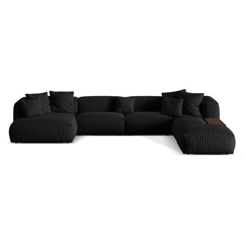 Micadoni Crna kutna garnitura (s desnim kutom/u obliku slova &amp;quot;U&amp;quot;) Martina &amp;ndash; Home Slike