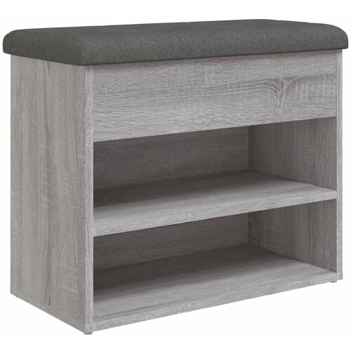 Maison Chic Klop za čevlje - Sedež za čevlje siva sonoma 62x32x50 cm inženirski les, (21776347) Slike