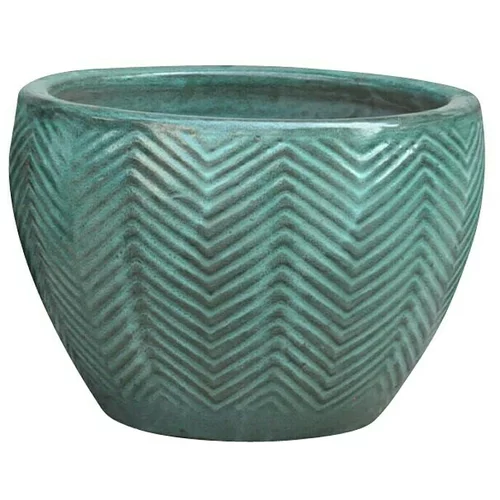  Cvetlični lonec (Ø 46 x V 33 cm, keramika, turkizna)