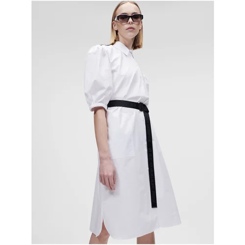 Karl Lagerfeld White women's shirt dress - Women