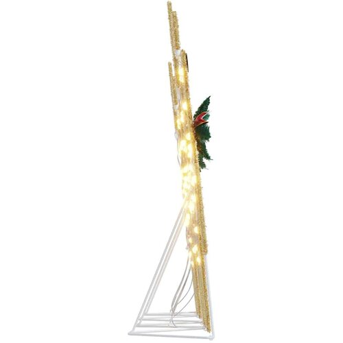 VidaXL LED irvasi 4 pcs Zlatno 45 x 19 x 65 cm tkanina Slike