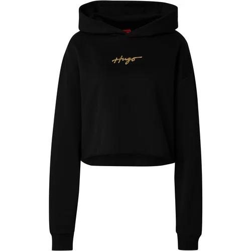 Hugo Sweater majica 'Dephana 1' zlatno žuta / crna