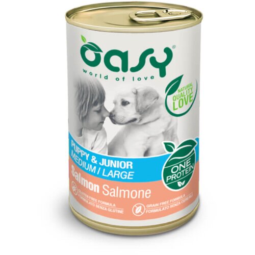 Oasy One Protein Puppy pat&eacute; - losos 400 g Cene
