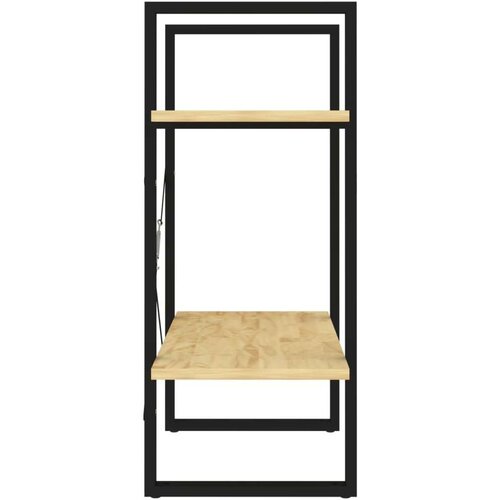 VidaXL Knjižna omara 2-nadstropna 60x30x70 cm trdna borovina Slike