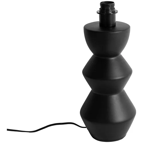 QAZQA Dizajnerska namizna svetilka črna keramika 16 cm brez senčnika - Alisia