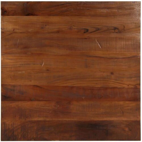 VidaXL Stolna ploča 70x70x2 5 cm četvrtasta masivno obnovljeno drvo - Obnovljeno drvo (prirodno) 70 x 70 cm 1 25 mm Slike