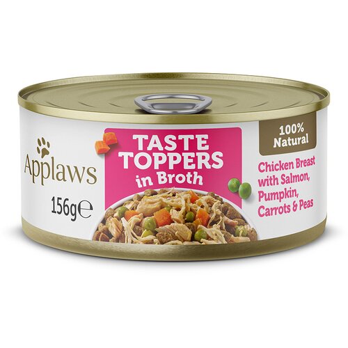  Varčno pakiranje Applaws Taste Toppers v bujonu 12 x 156 g - Pi&scaron;čanec, losos, buča, korenje in grah Cijene