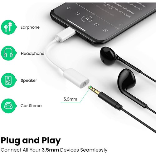  Adapter Mi Type C na 3.5mm HQ beli Slike