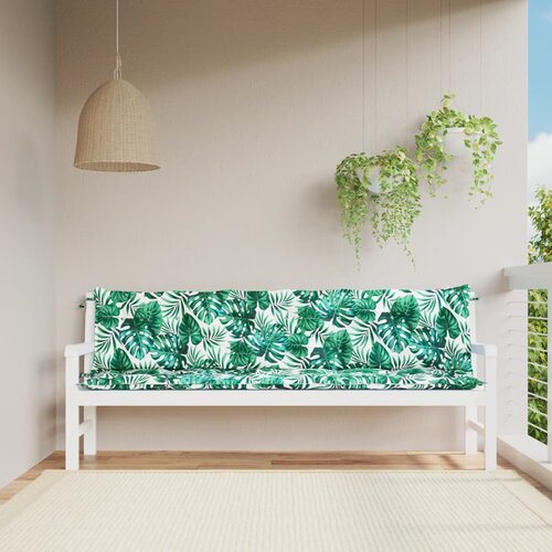 VidaXL Blazina za vrtno klop 2 kosa modra 200x50x7cm oxford tkanina Slike