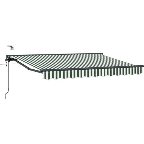  Električni zložljiv senčnik Zelena, Bela, Antracit 3,5 x 2,5 m, (5000211181) Slike