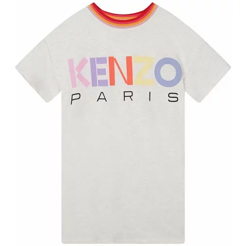 Kenzo Kids Dječja haljina boja: bež, mini, ravna