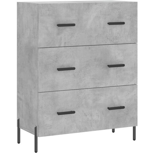 Maison Chic Komoda - Predalnik betonsko siva 69,5x34x90 cm inženirski les, (21721641) Slike