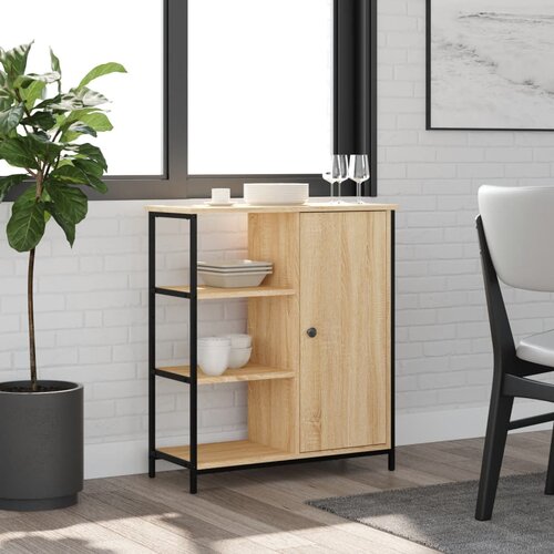 VidaXL Komoda sonoma hrast 70x30x80 cm inženirski les Slike