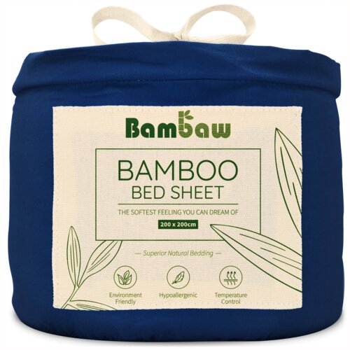 Bambaw Rjuha iz bambusa 200 x 200 cm - Navy Cene