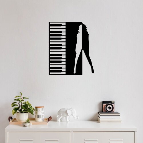 Wallity Zidna dekoracija Ples, 60 x 70 cm, Crna Cene