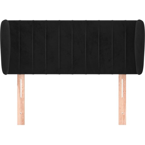  Uzglavlje s u&amp;scaron;ima crno 93x23x78/88 cm bar&amp;scaron;unasto Slike