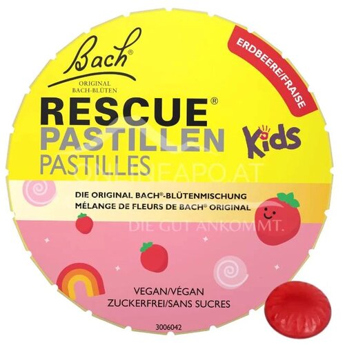 Rescue Bach Pastile za decu sa ukusom jagode, 50 g Slike