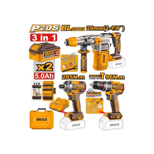 Ingco set aku alata 3/1 COSLI250693E Cene