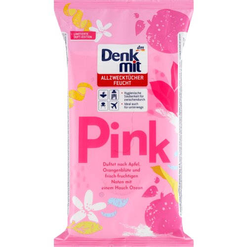 Denkmit Pink univerzalne vlažne maramice za čišćenje – jabuka i cvet narandže 50 kom Cene