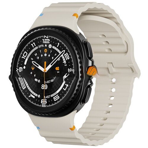 INF Združljiv s Samsung Galaxy Watch8/Watch8 Classic 22mm silikonski pa&scaron;ček Beige, (5000085958) Cene