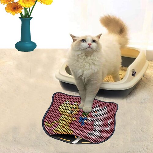 WALLXPERT Kdkafa0151 multicolor cat litter mat Cene