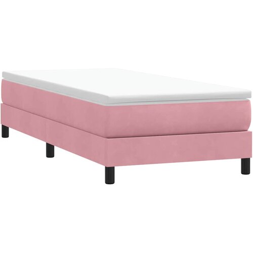 Box Spring krevet bez madraca ružičasti 80x210 cm samt Cijene