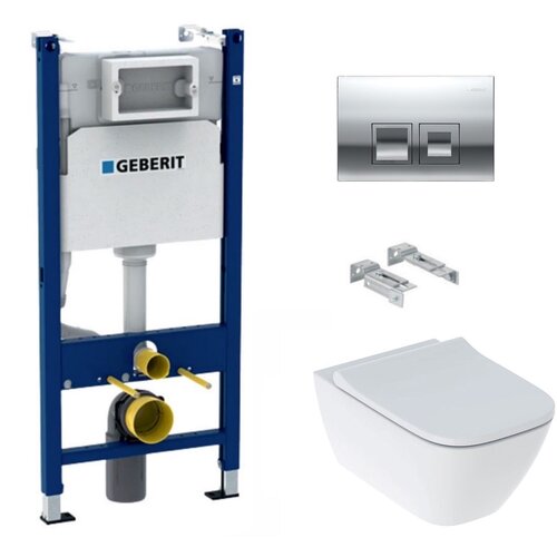 Geberit SIKOGESSMD35 Smyle Square WC školjka s podometnim splakovalnikom Duofix 458.141.21.1 Delta35 Cene