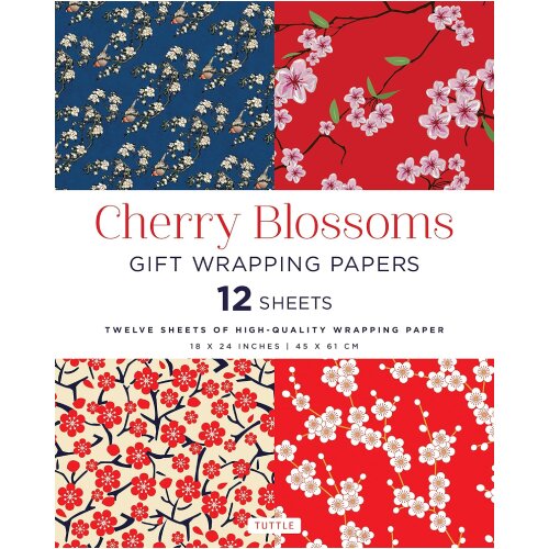 Macmillan Distribution Tuttle Publishing - Cherry Blossoms Gift Wrapping Papers Slike