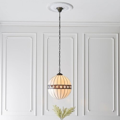  Endon 67045 - Luster na lancu Tiffany FARGO 1xE27/60W/230V prečnika 40 cm Slike
