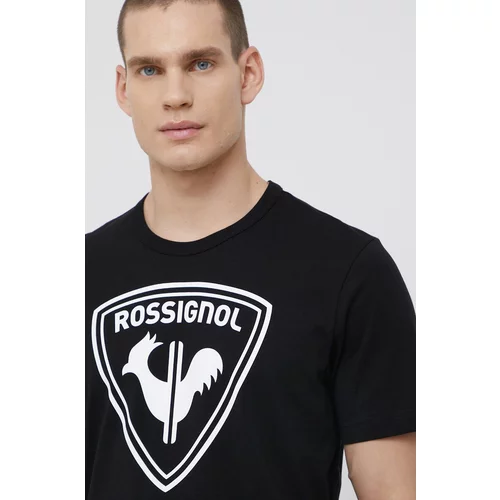 Rossignol Bombažen t-shirt črna barva