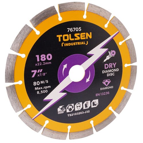 Rezna ploča za građevinske materijale 180x22,2mm Tolsen (76705) Cene