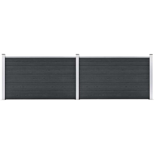  Ograda od WPC-a 353 x 106 cm siva Cene
