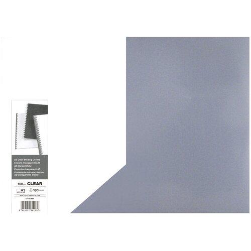 Korice za spiralni uvez 180my pvc a3 pk100 gbc cf121880 prozirne Cene