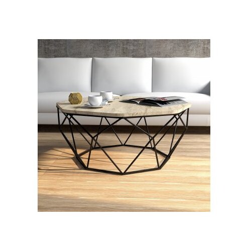 Hanah home diamond - travertine travertine coffee table Cene