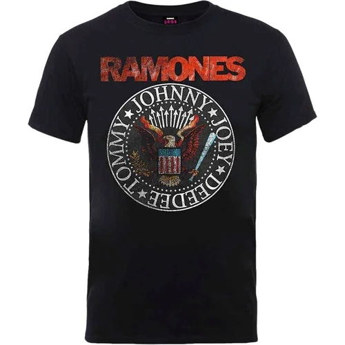 Ramones Košulja Vintage Eagle Seal Unisex Black L