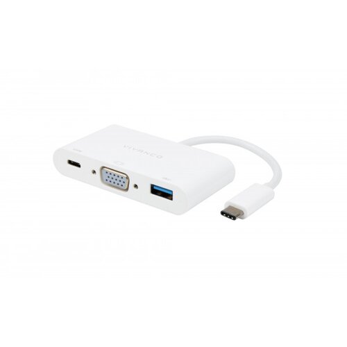 Vivanco Adapter USB Type-C/VGA 3u1 beli Cene