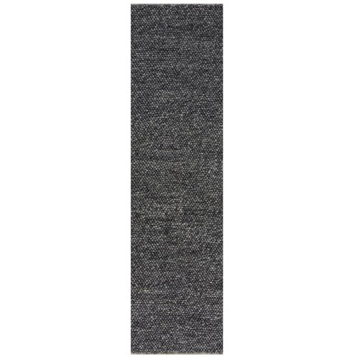 Flair Rugs Tamno siva vunena staza Minerals, 60 x 230 cm Slike