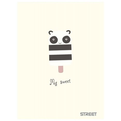 STREET Zvezek A4 Sweet, veliki karo, 54 listov, sortirano, 1 kos Slike