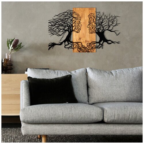 Wallity Drveno-metalni zidni ukras 92x58 cm Tutku - Cijene