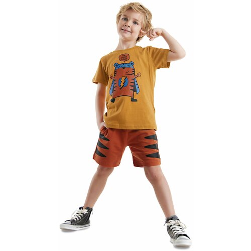 Denokids Super Tiger Boys T-shirt Shorts Set Slike