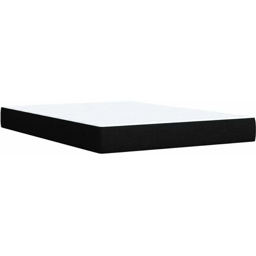  Boxspring krevet s madracem Crna 160 x 200 cm Tkanina - Crna 160 x 200 cm Pro&amp;scaron;iveno gumbima Slike