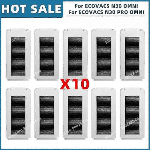 INORCO Velja za primerno za ECOVACS DEBOT N30 OMNI / N30 PRO OMNI Rezervni deli Dodatki Glavna stranska krtaa Hepa Filter Mop Pad Vreka za prah, (21985356) Slike