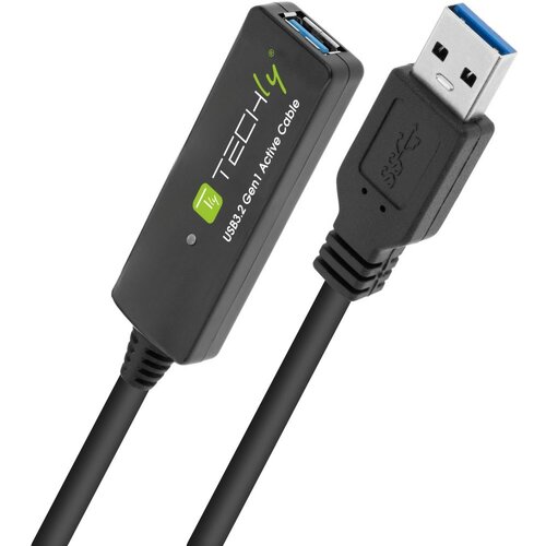TECHly ICUR30100G USB cable USB 3.2 Gen 1 (3.1 Gen 1) 10 m USB A Black Cijene