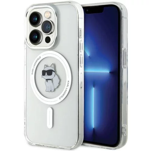 Karl Lagerfeld Originalen MagSafe ovitek iPhone 15 Pro - Karls full body - prozoren - KLHMP15LHFCCNOT