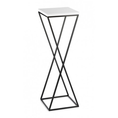 Stalak za cveće LOFT 70x24 cm crna/bela Slike