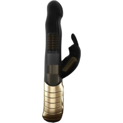 Dorcel Baby Rabbit 2.0 - vibrator s paličico za ponovno polnjenje (črno-zlata) Cene