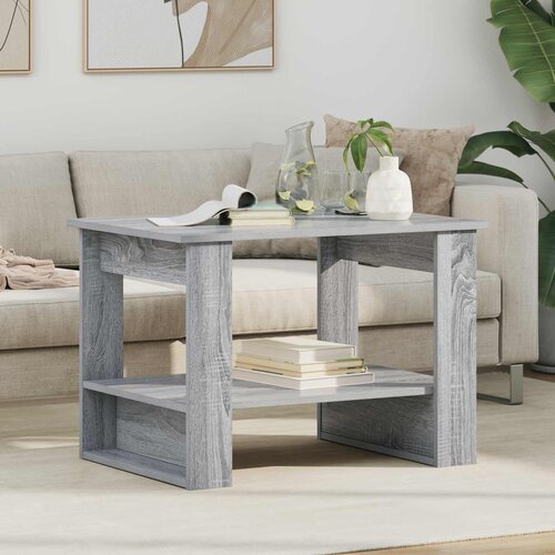  Kava Stol Siva Sonoma 72 x 50 x 50 cm Konstruirano drvo Cene