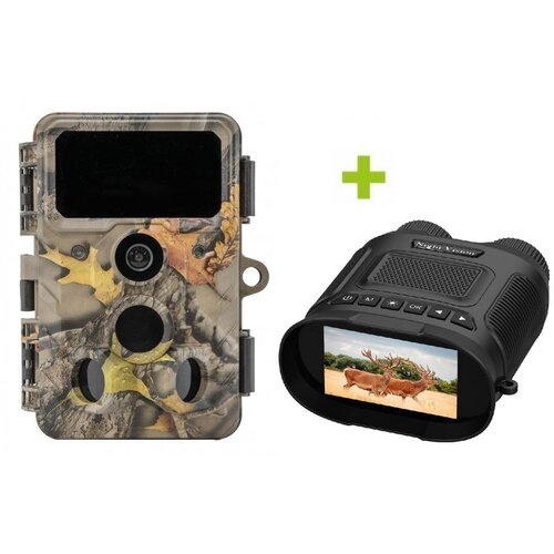 OXE Fotozamka WiFi Lovac RD3019 i binokular za noćno gledanje DV29 + 32GB SD kartica, 8 baterija i stativ! Slike