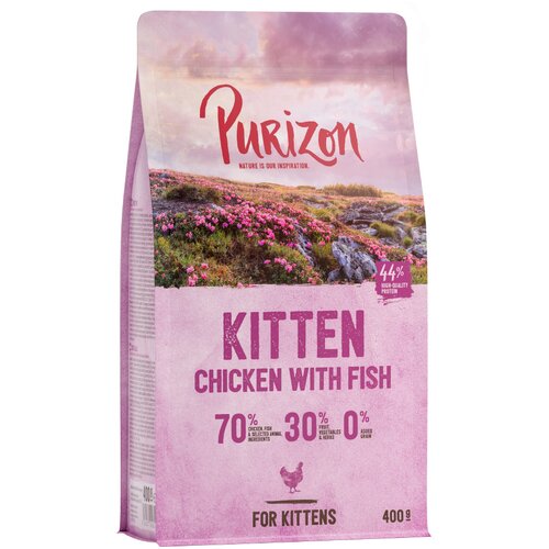 Purizon suha hrana za mačke 2 x 400 g po poskusni ceni! - Kitten piščanec & riba Cene